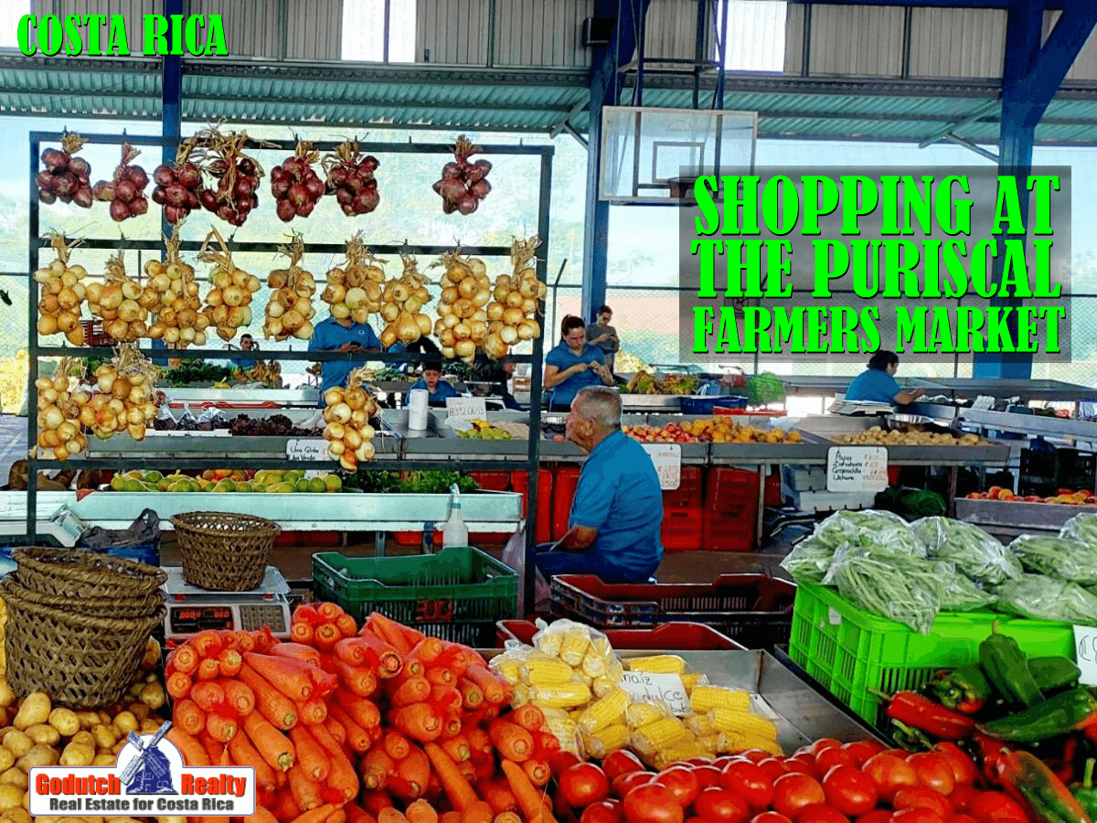 Shopping at the Puriscal Farmers Market